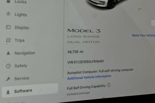 2020 Tesla Model 3 Long Range 4D Sedan 30