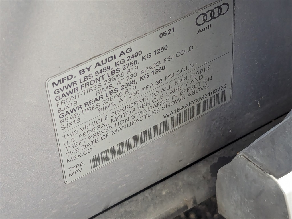 2021 Audi Q5 45 Premium Plus 30