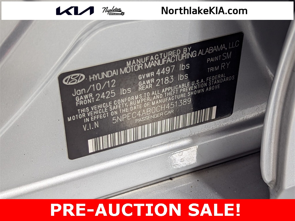 2012 Hyundai Sonata Limited 2.0T 28