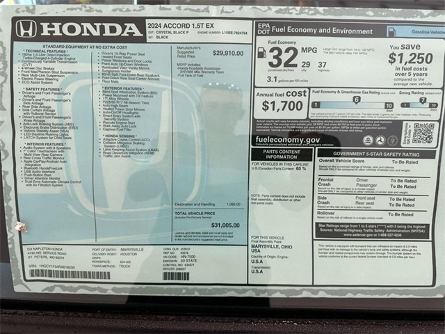 2024 Honda Accord EX 28