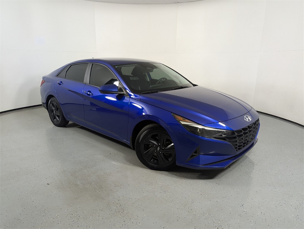 2022 Hyundai Elantra Hybrid Blue 1