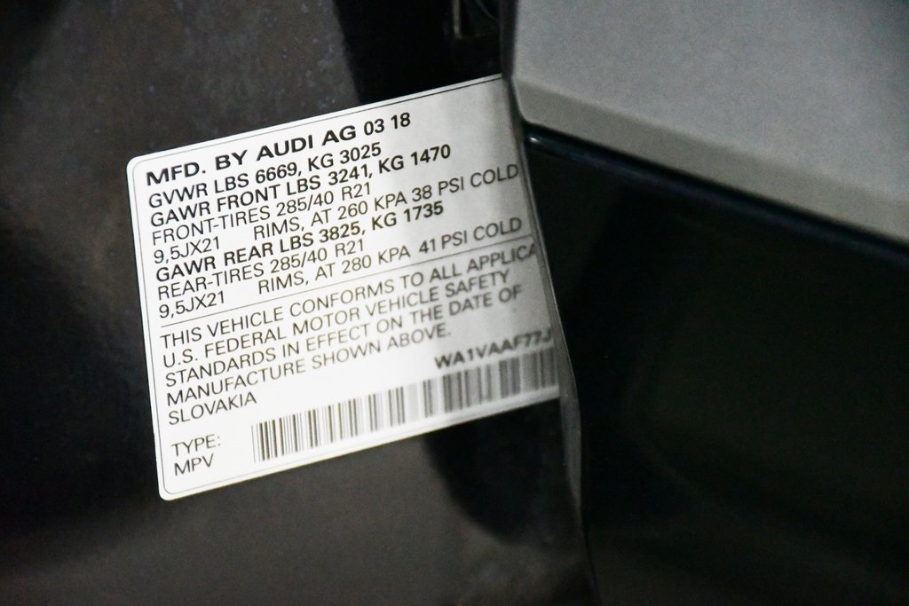 2018 Audi Q7 3.0T Prestige 38