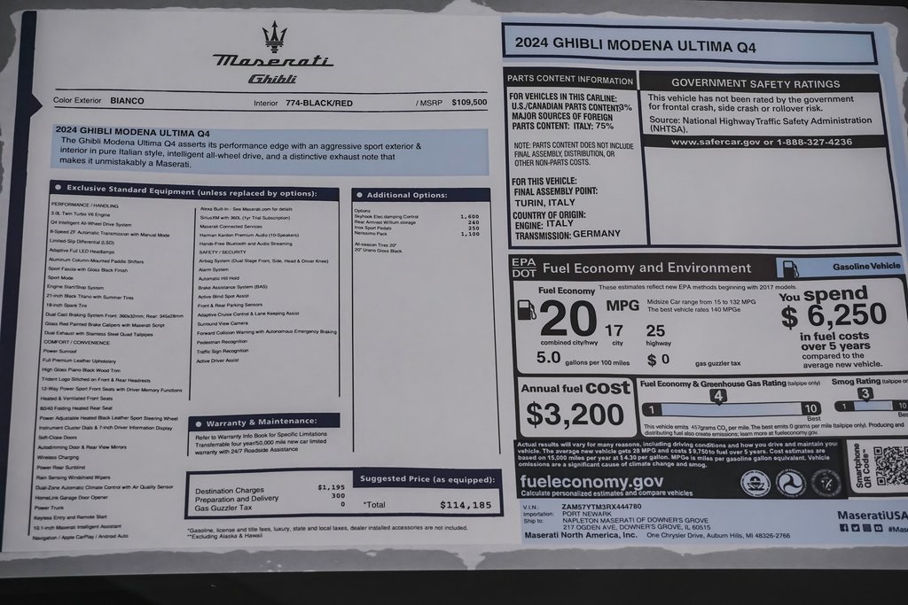 2024 Maserati Ghibli Modena 46