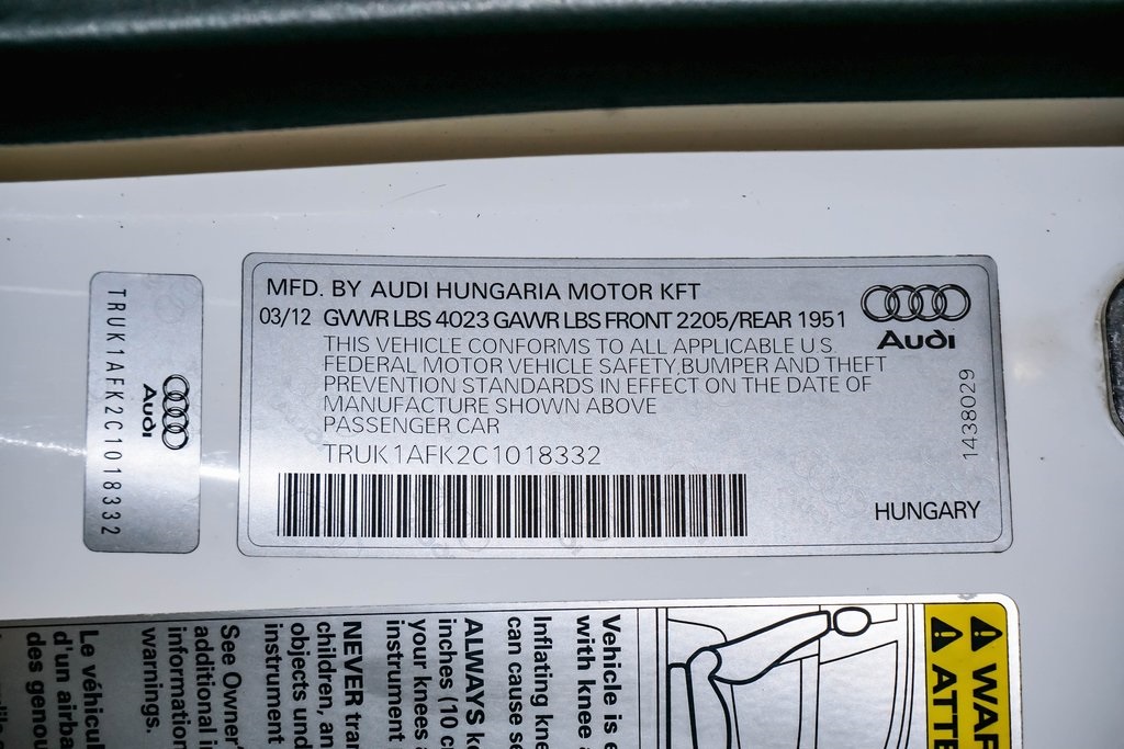 2012 Audi TTS 2.0T Premium Plus 29