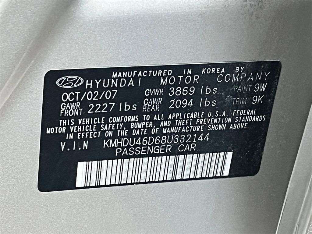 2008 Hyundai Elantra GLS 22