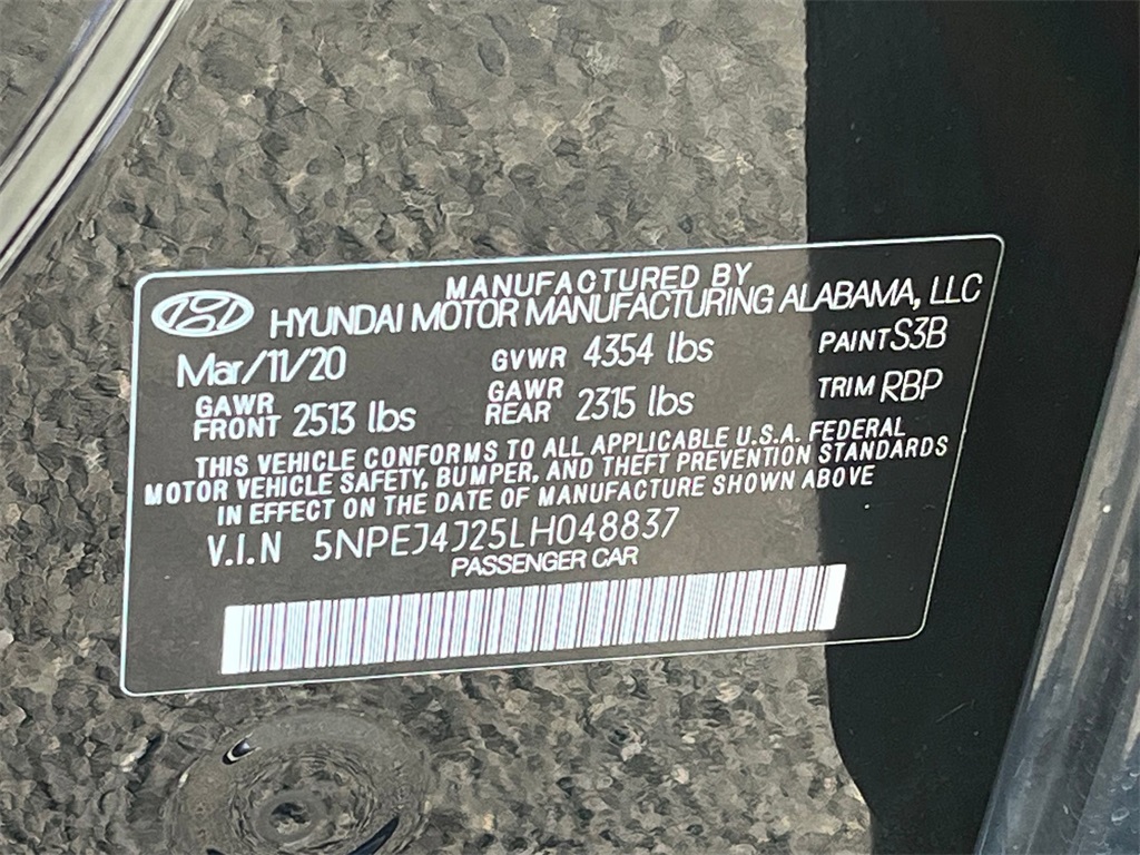 2020 Hyundai Sonata SEL Plus 25