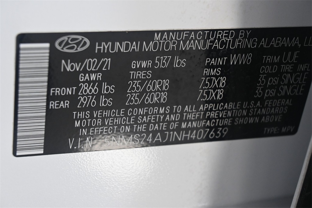 2022 Hyundai Santa Fe SEL 25