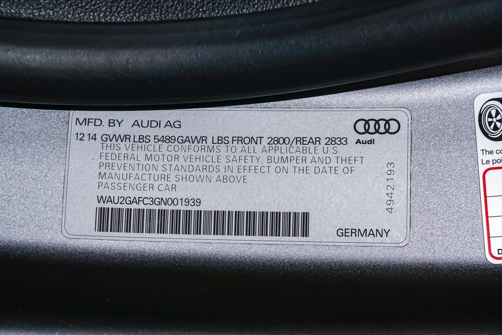 2016 Audi A7 3.0T Prestige 33