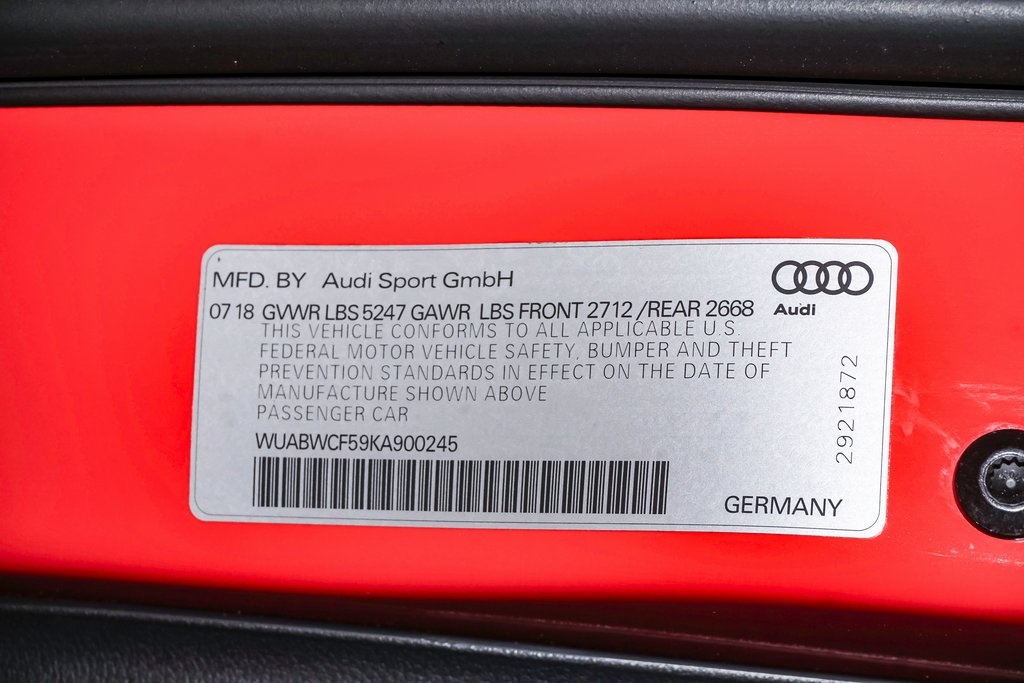 2019 Audi RS 5 2.9T 37