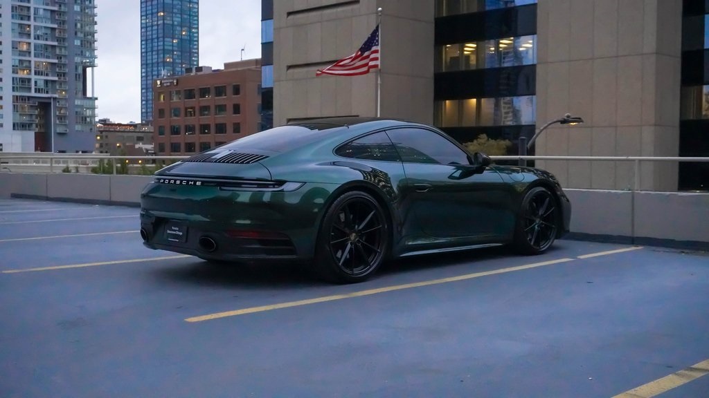 2020 Porsche 911 Carrera 4S Green Vinyl Wrap 3