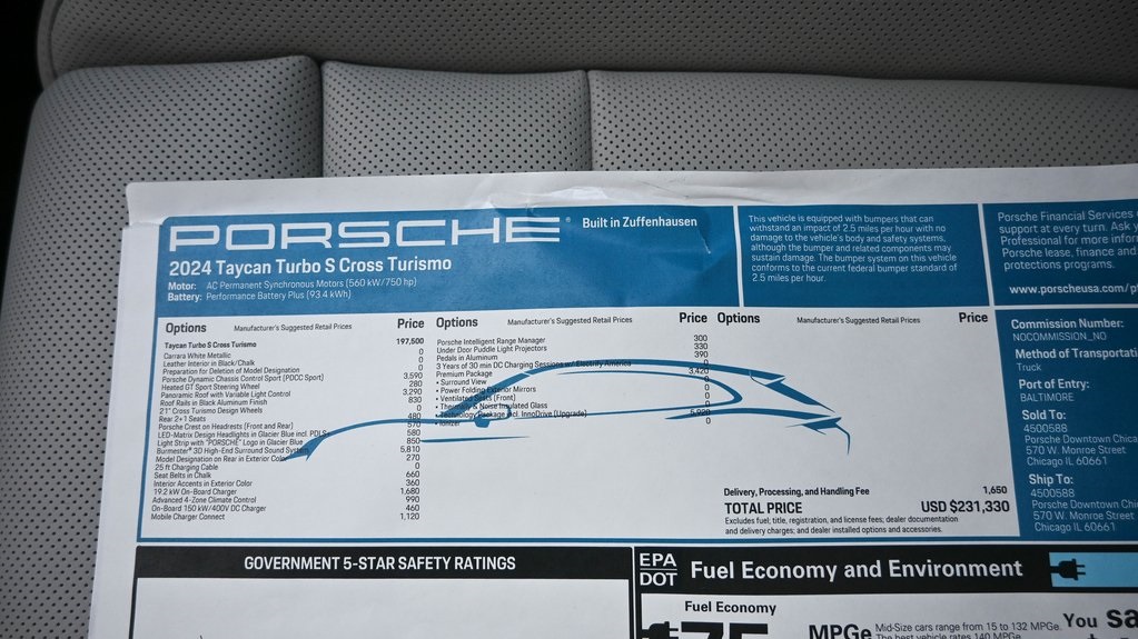 2024 Porsche Taycan Cross Turismo Turbo S 25
