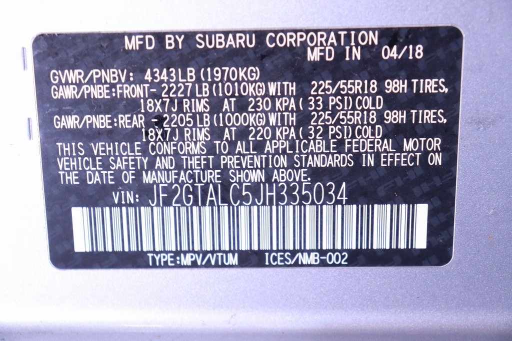 2018 Subaru Crosstrek 2.0i Limited 27
