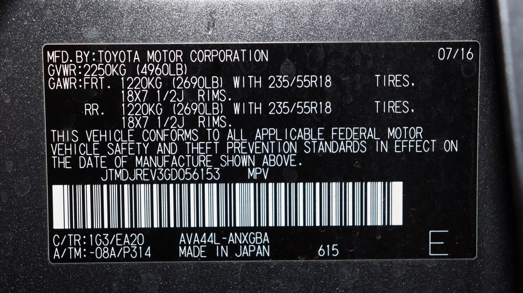 2016 Toyota RAV4 Hybrid Limited 27