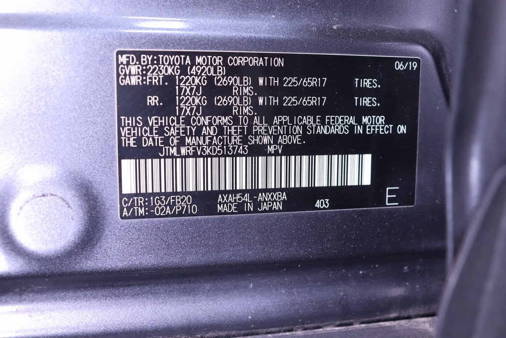 2019 Toyota RAV4 Hybrid LE 25