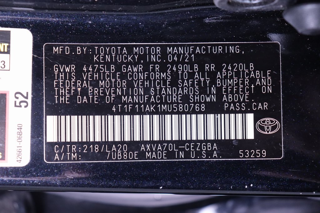 2021 Toyota Camry XLE 27