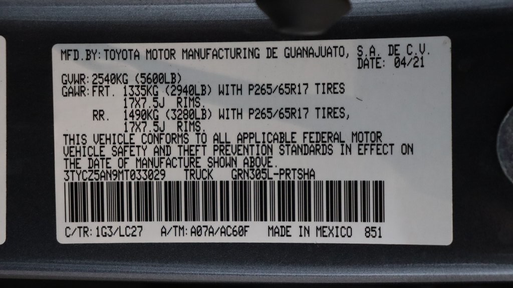 2021 Toyota Tacoma TRD Sport 26