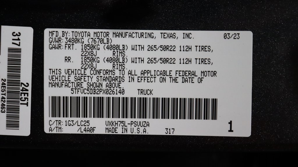 2023 Toyota Tundra Hybrid Capstone 29