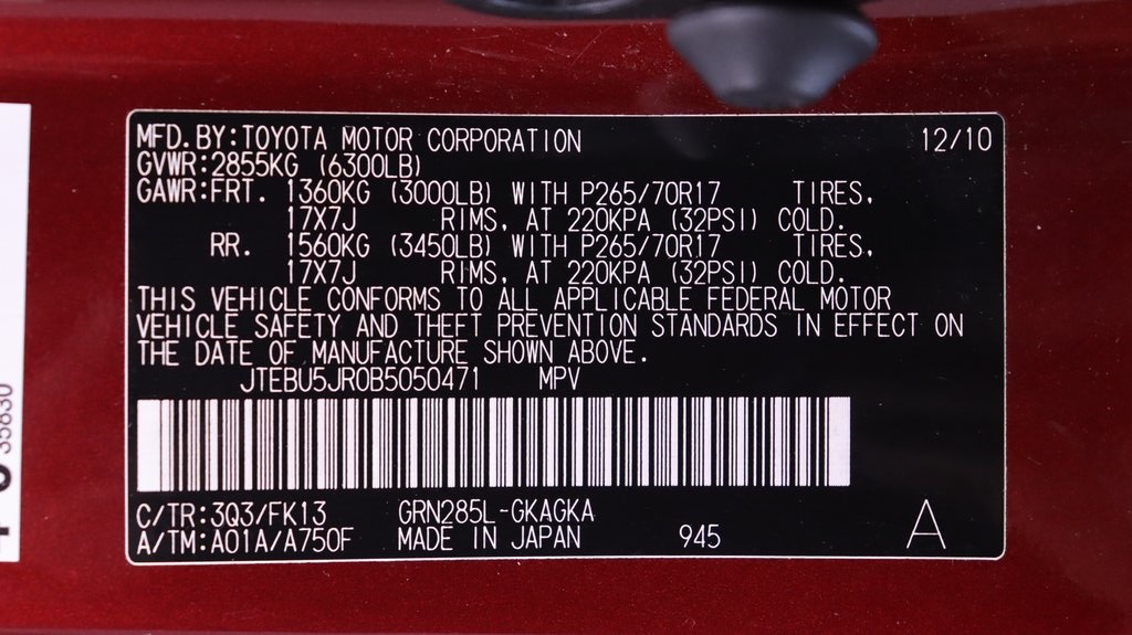 2011 Toyota 4Runner SR5 23