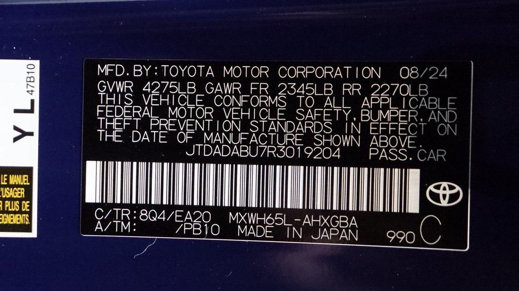 2024 Toyota Prius XLE 25