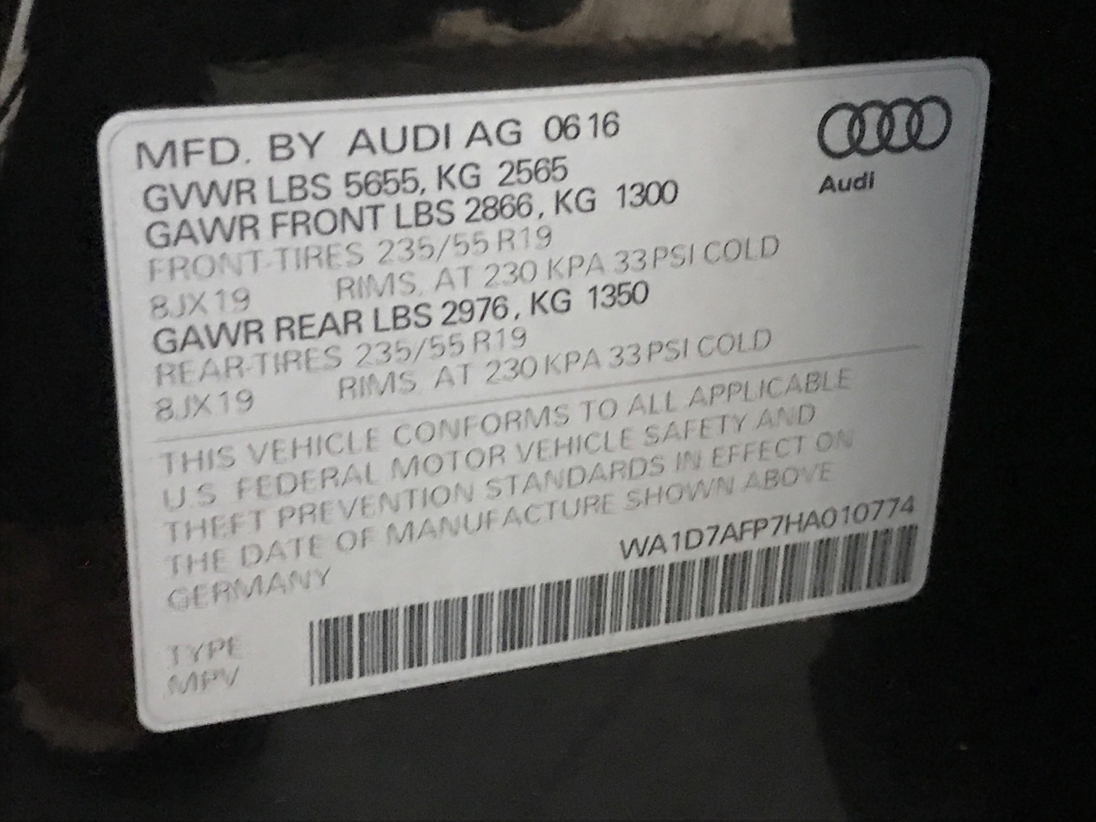2017 Audi Q5 Premium Plus 19