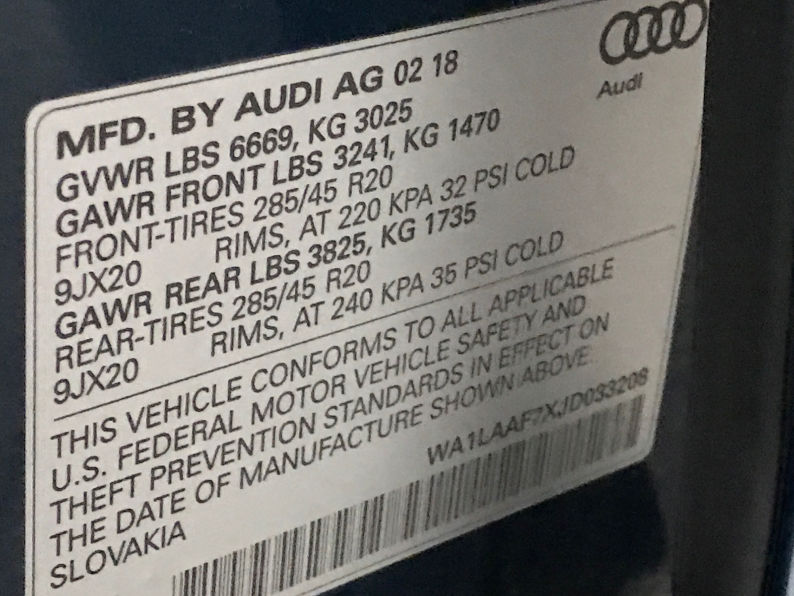 2018 Audi Q7 Premium Plus 17