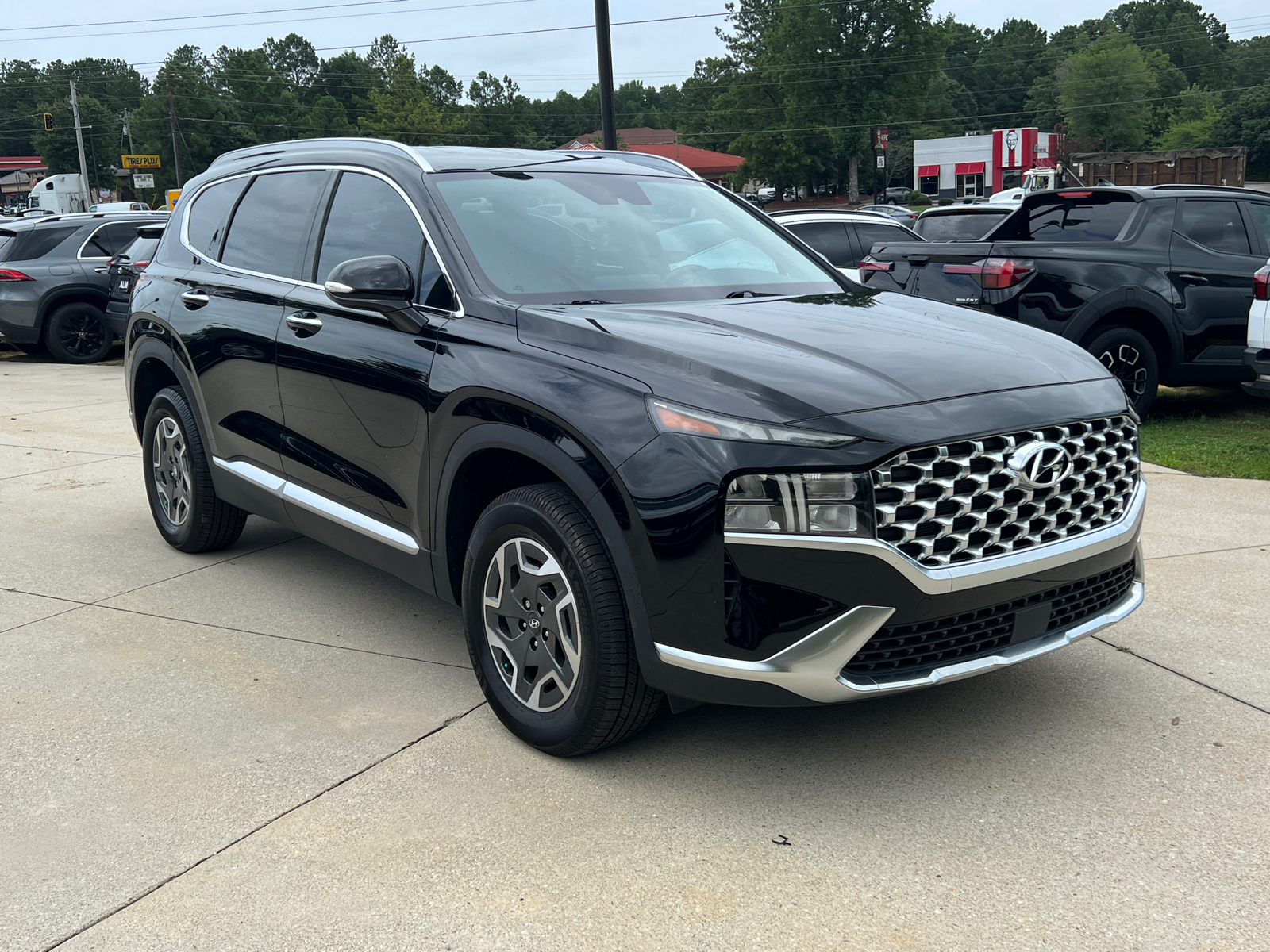 2021 Hyundai Santa Fe Hybrid Blue 3