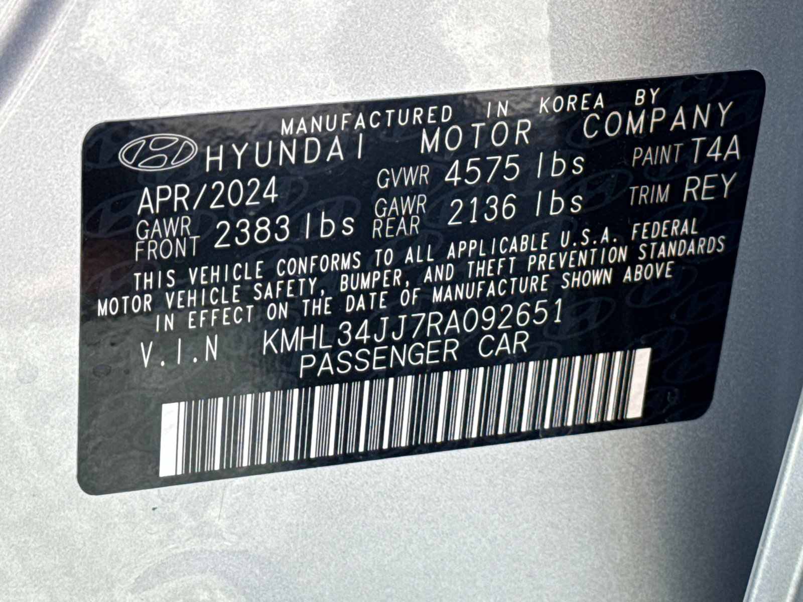 2024 Hyundai Sonata Hybrid SEL 36