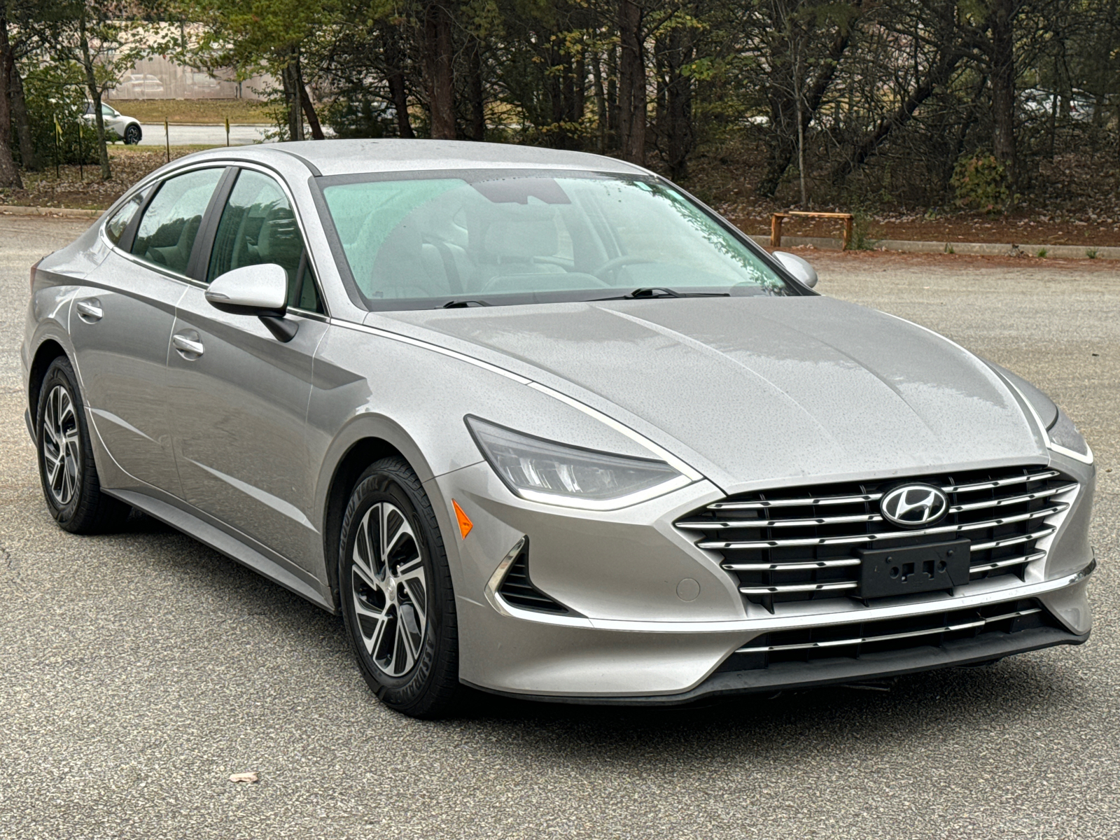 2021 Hyundai Sonata Hybrid Blue 3