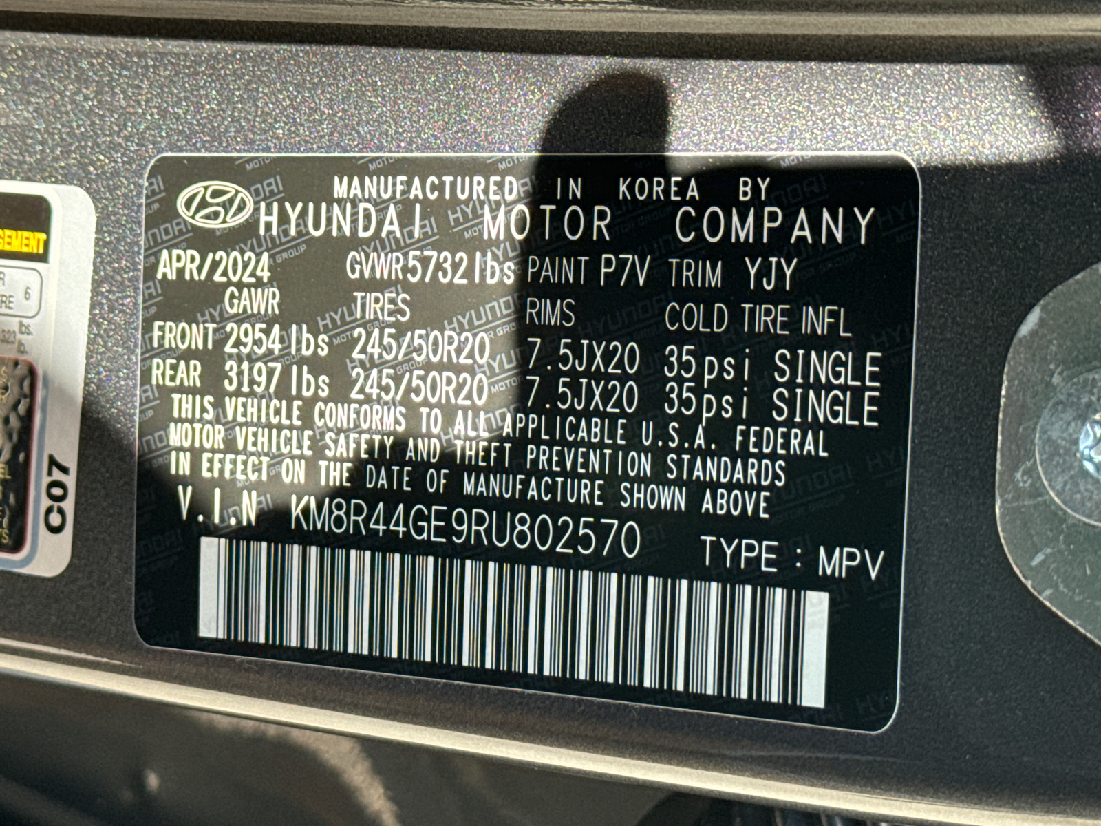 2024 Hyundai Palisade SEL 39