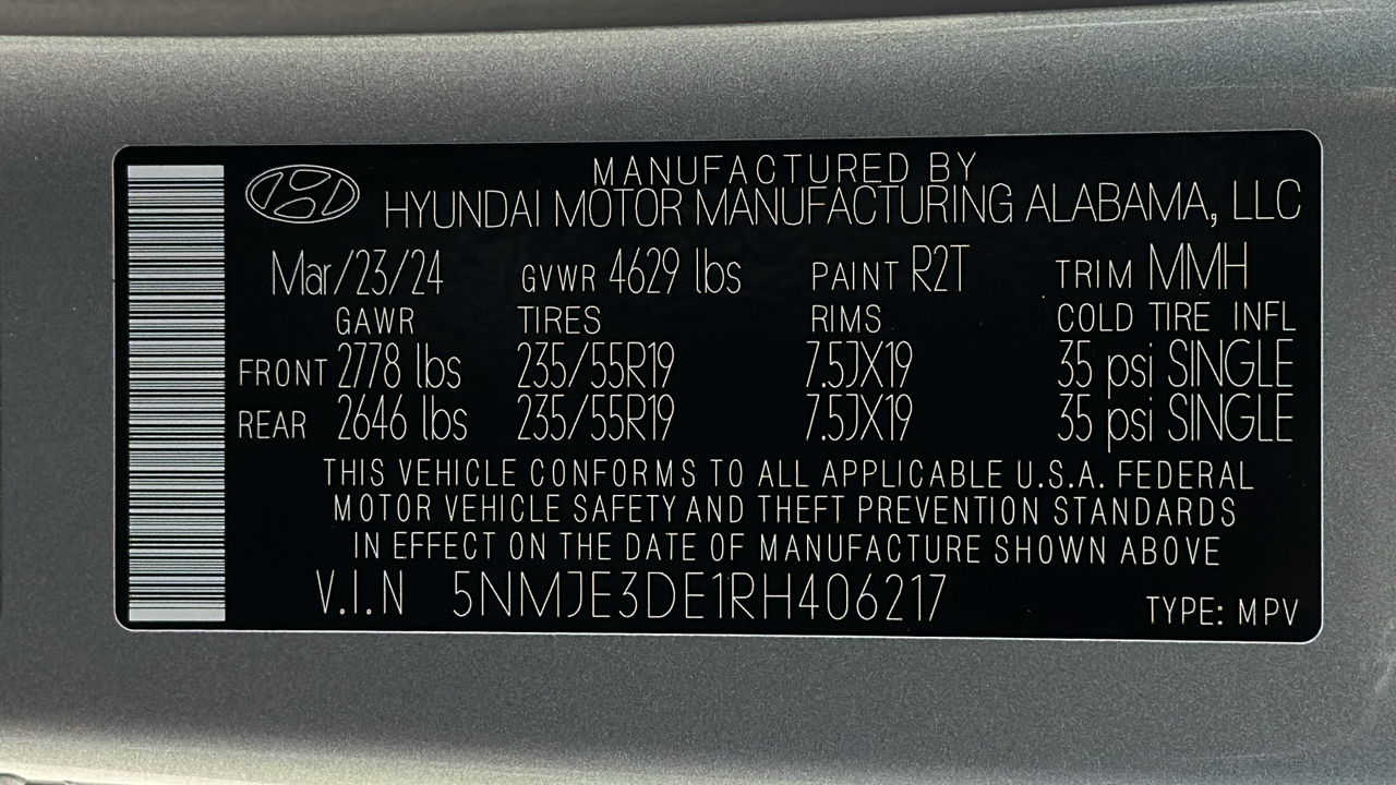 2024 Hyundai Tucson Limited 3