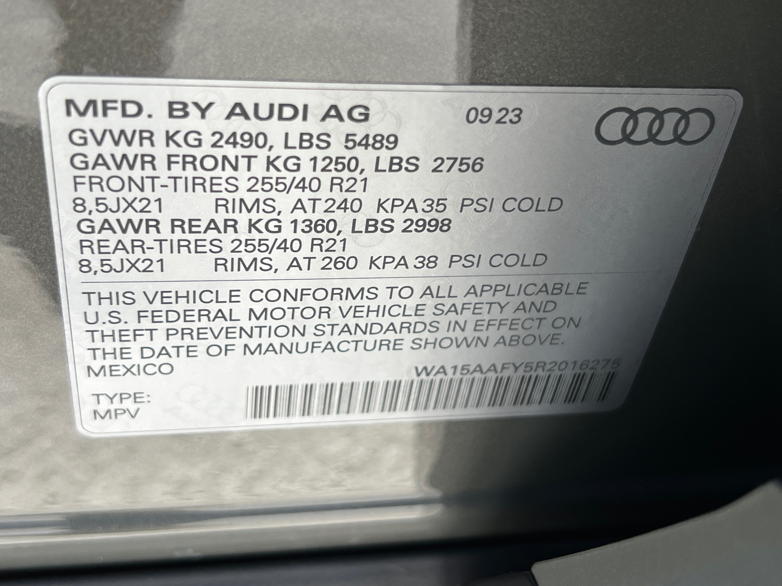 2024 Audi Q5 Sportback S line Premium Plus 34