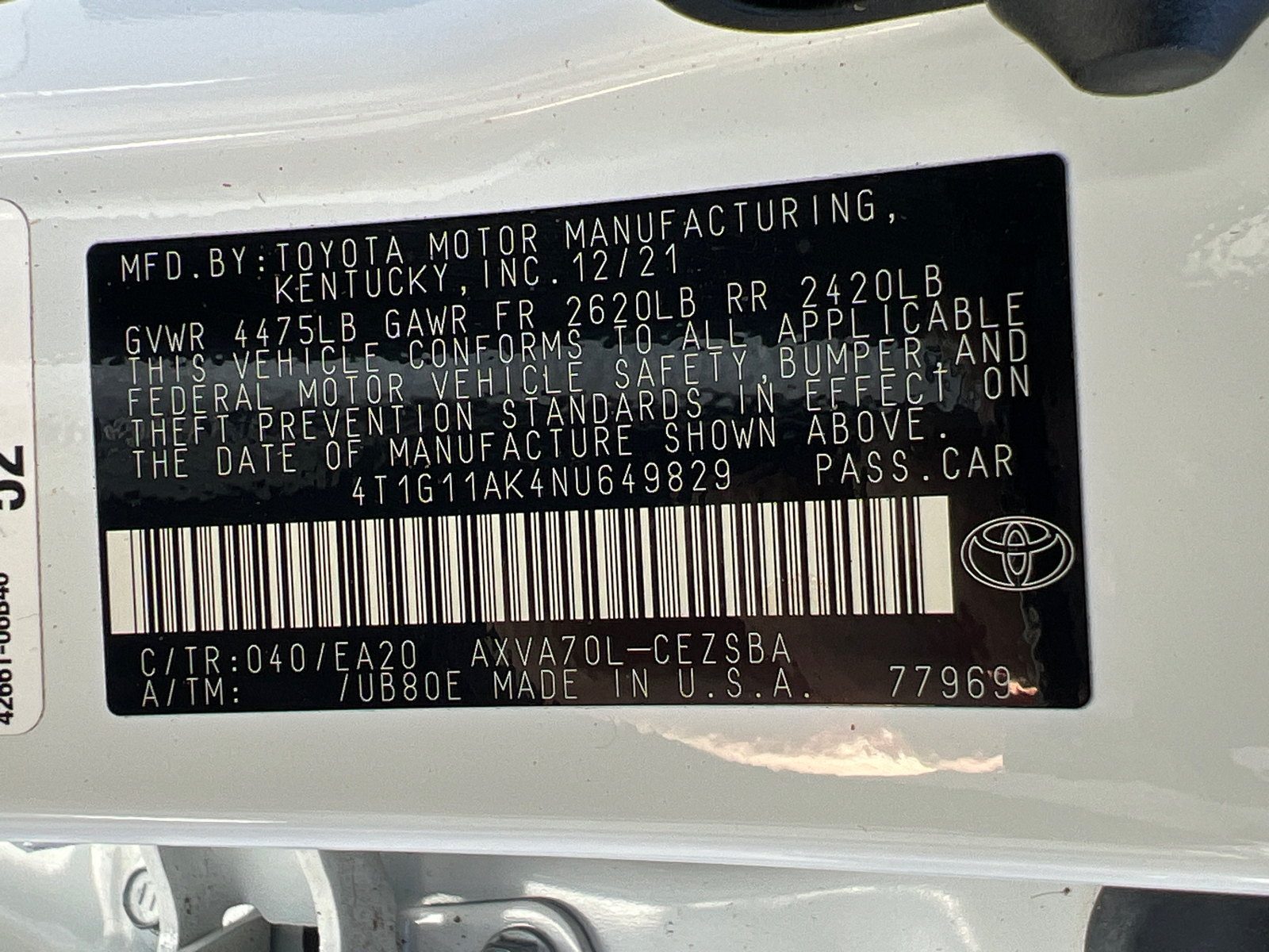 2022 Toyota Camry SE 32