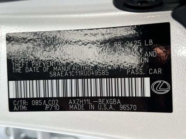 2024 Lexus ES ES 300h Luxury 27