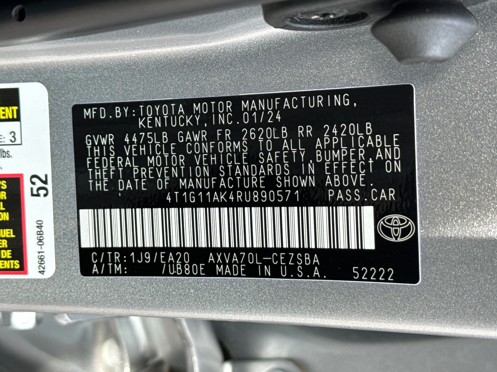 2024 Toyota Camry SE 35