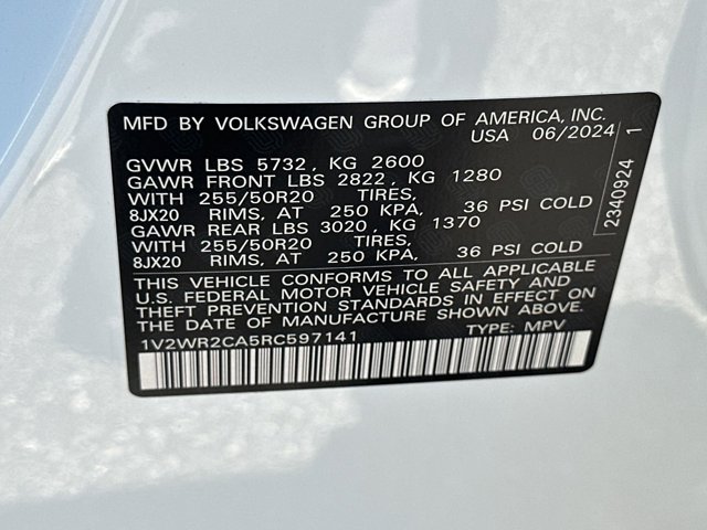 2024 Volkswagen Atlas 2.0T SE w/Technology 38