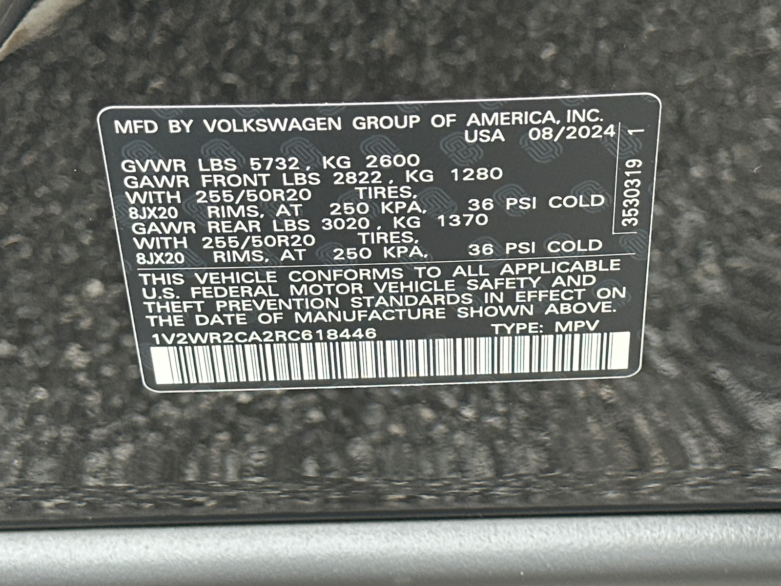 2024 Volkswagen Atlas 2.0T SE w/Technology 38