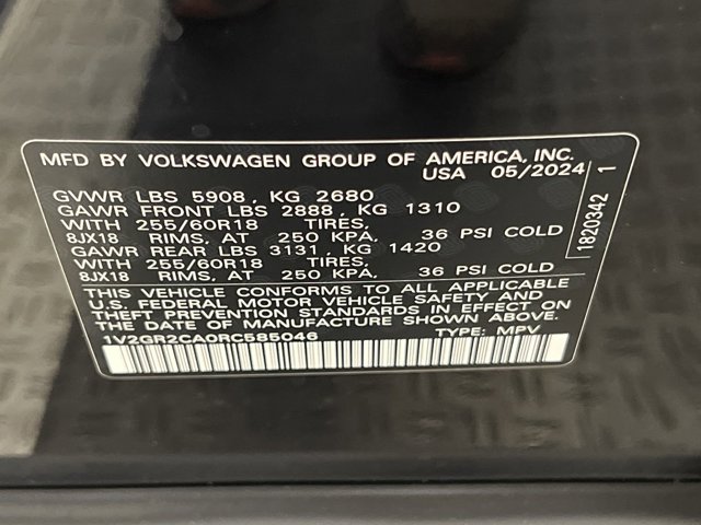 2024 Volkswagen Atlas 2.0T Peak Edition SEL 22