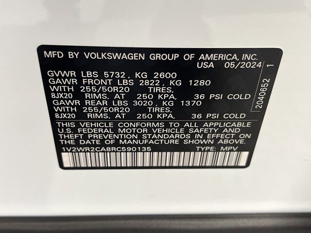 2024 Volkswagen Atlas 2.0T SE w/Technology 22