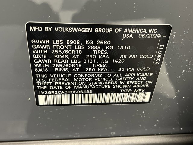 2024 Volkswagen Atlas 2.0T Peak Edition SEL 22