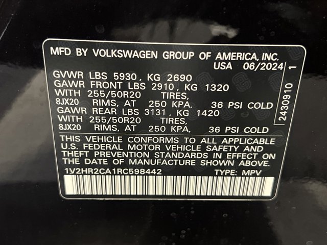 2024 Volkswagen Atlas 2.0T SE w/Technology 21