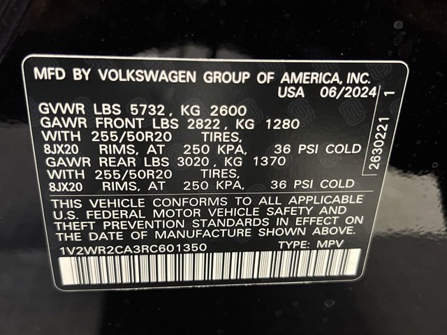 2024 Volkswagen Atlas 2.0T SE w/Technology 18