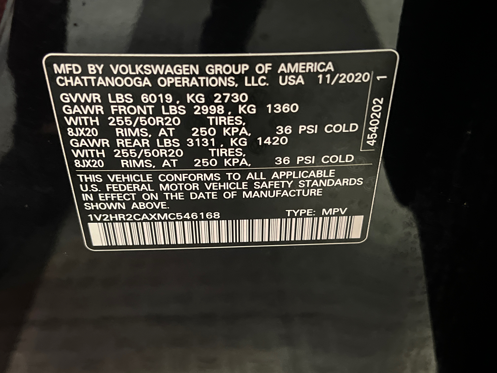 2021 Volkswagen Atlas 3.6L V6 SE w/Technology 27