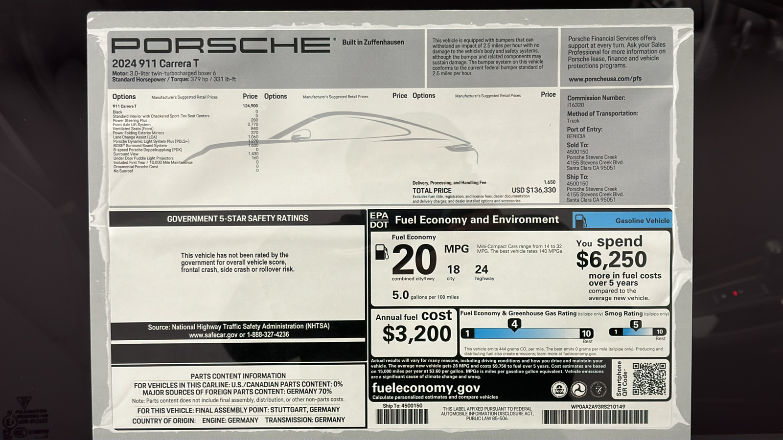 2024 Porsche 911 Carrera T 10