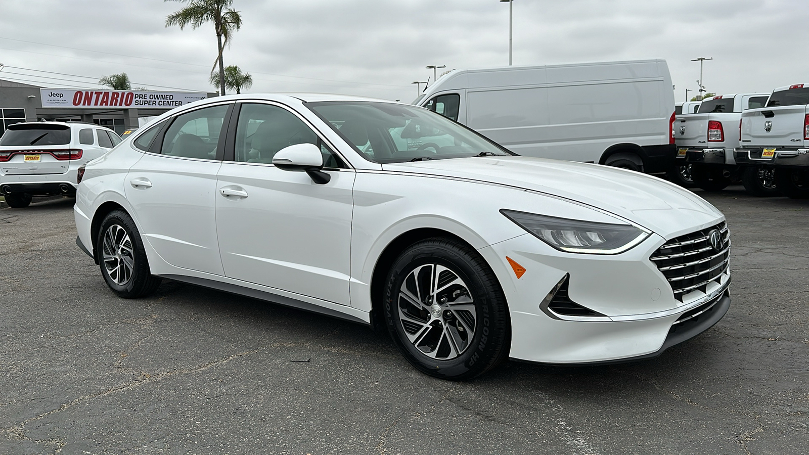 2022 Hyundai Sonata Hybrid Blue 1