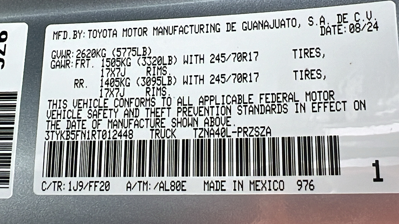 2024 Toyota Tacoma SR5 25