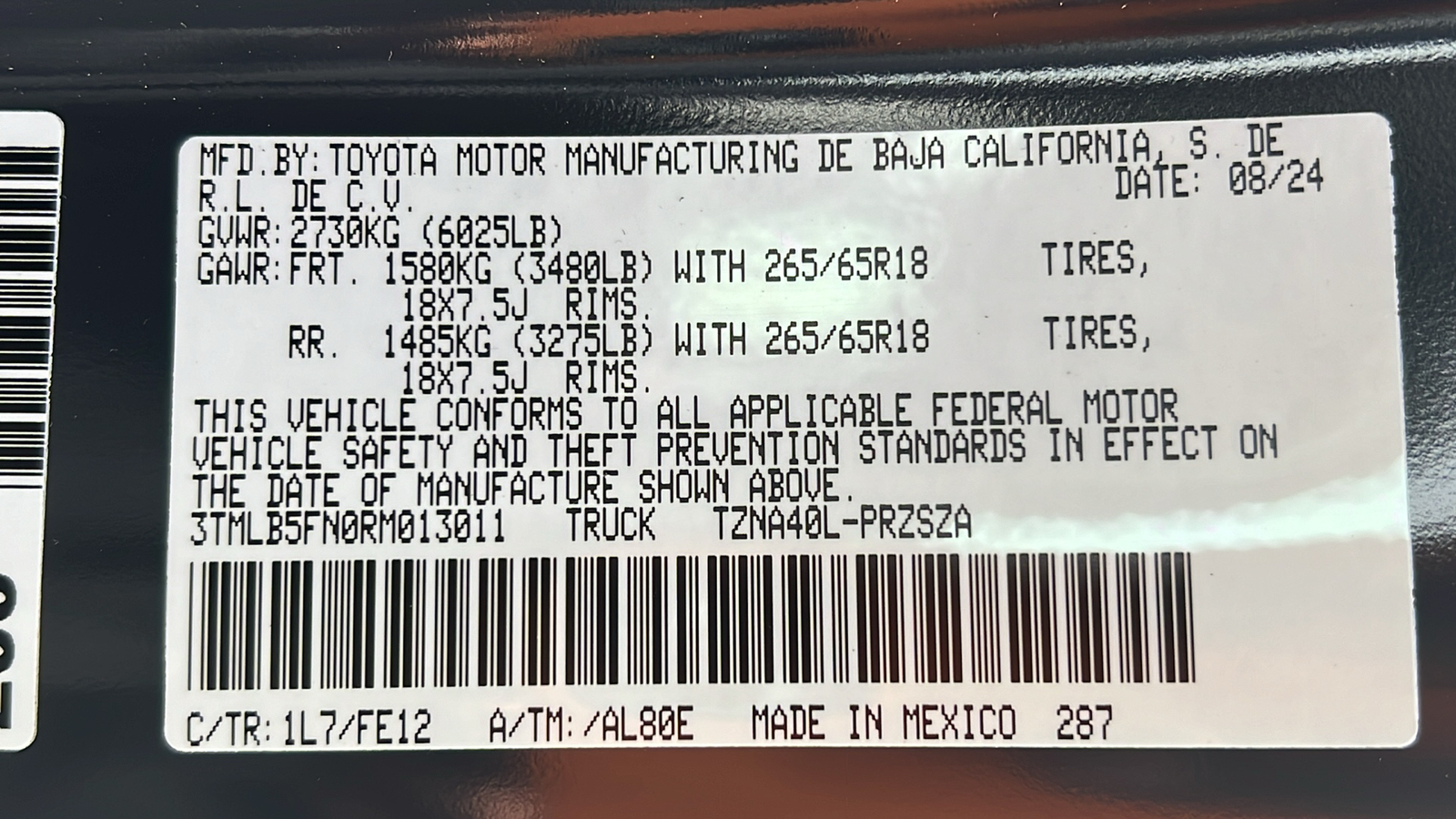 2024 Toyota Tacoma TRD Sport 24