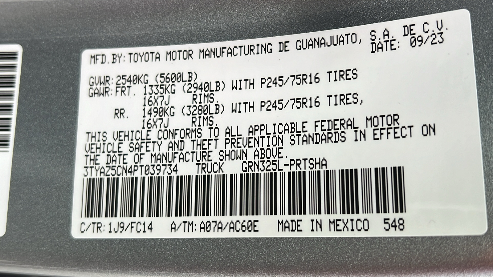 2023 Toyota Tacoma 2WD SR5 27