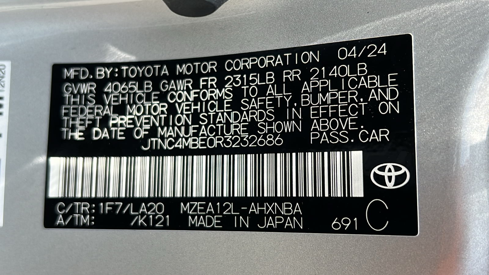 2024 Toyota Corolla Hatchback XSE 27