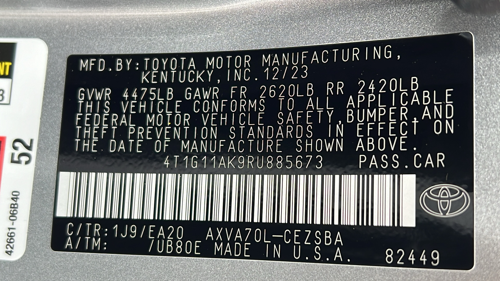 2024 Toyota Camry SE 27