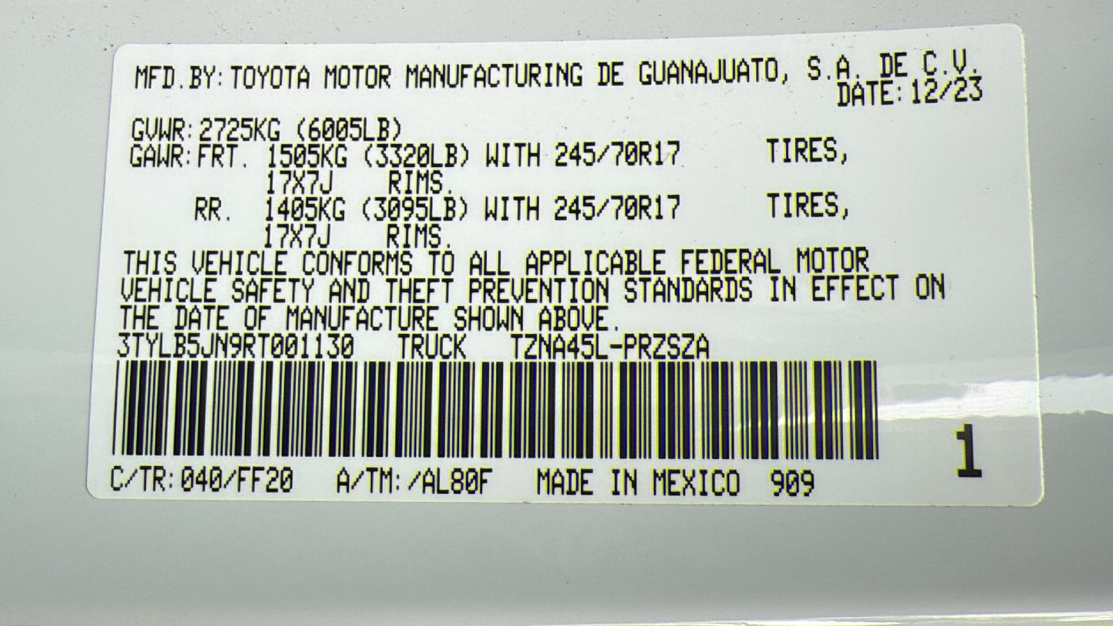 2024 Toyota Tacoma SR5 26